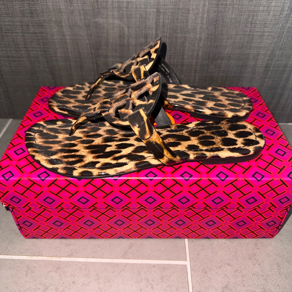 Tory Burch Leopard Print Sandals